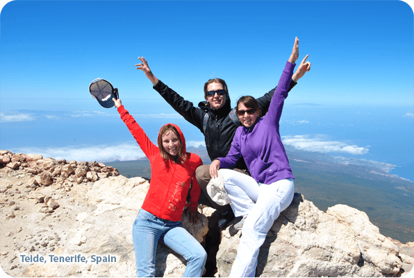 Sveta Deretuke, Kuzma Deretuke and Marina Rappoport – Teide, Tenerife, Spain